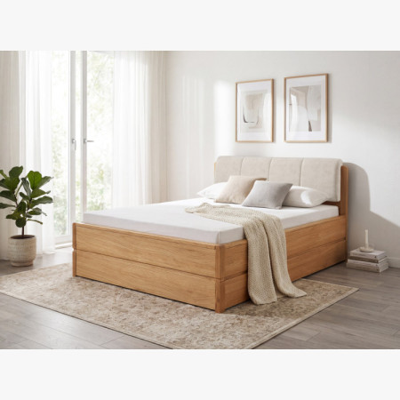 Posteľ 200 cm s úložným priestorom, Helsinki Olej