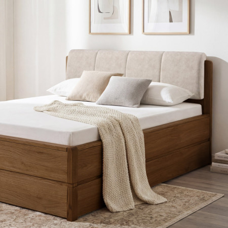 Posteľ 200 cm s úložným priestorom, Helsinki Dub pálený