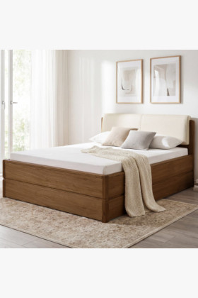 Posteľ s úložným priestorom manželská DP, Helsinki 140 x 200 cm