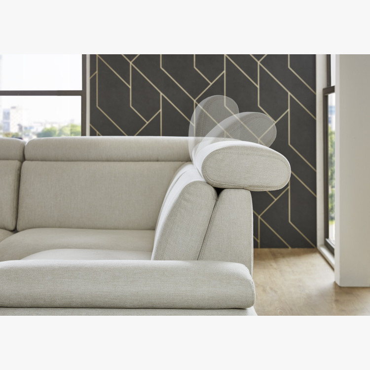 Sedacia súprava CALAIS – moderná rohová sedačka s vysokými nožičkami P