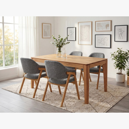 Rozkladací stôl z masívu 160 x 90 cm ( 245 x 90 cm )