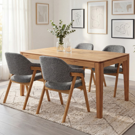 Rozkladací stôl z masívu 160 x 90 cm ( 245 x 90 cm )