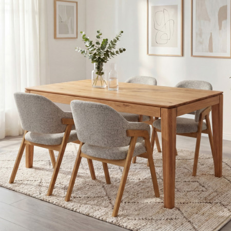 Rozkladací stôl z masívu 160 x 90 cm ( 245 x 90 cm )