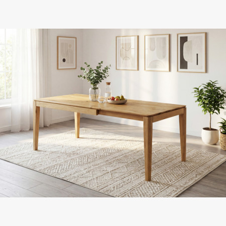 Rozkladací stôl z masívu 160 x 90 cm ( 245 x 90 cm )