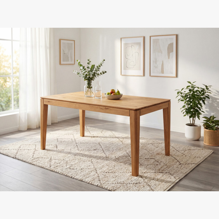 Rozkladací stôl z masívu 160 x 90 cm ( 245 x 90 cm )