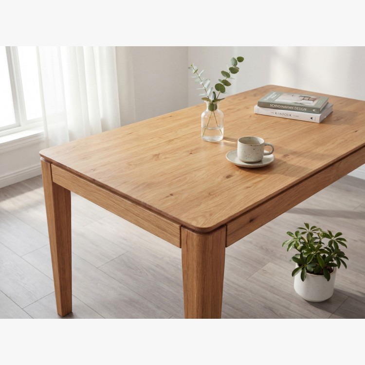 Rozkladací stôl z masívu 160 x 90 cm ( 245 x 90 cm )