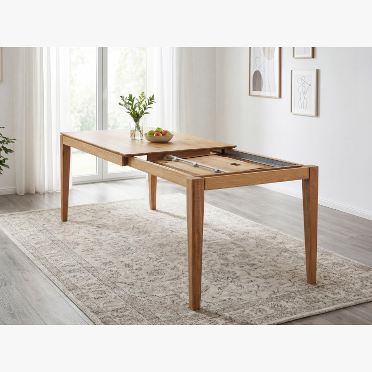 Rozkladací stôl z masívu 160 x 90 cm ( 245 x 90 cm )