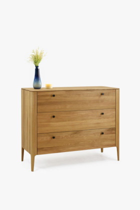 Zásuvková drevená komoda z dubu 2