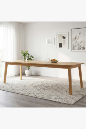 Drevený dubový stôl až pre 10 osôb 250 x 100 cm