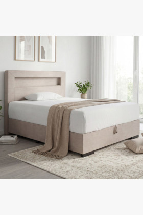 Posteľ 120 x 200 vrátane matraca, úložného priestoru + led 2