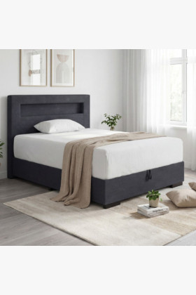 Posteľ 120 x 200 vrátane matraca, úložného priestoru + led