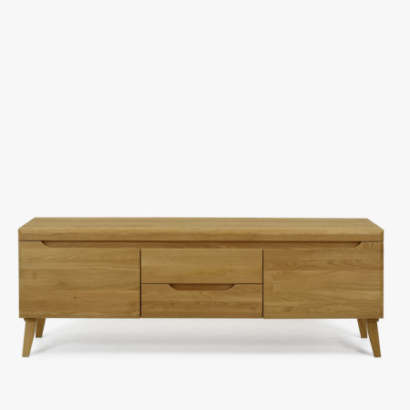 Dubový TV stolík na nohách, Praha typ 25