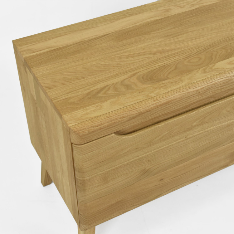 Dubový TV stolík na nohách, Praha typ 25