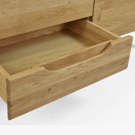 Dubový TV stolík na nohách, Praha typ 25