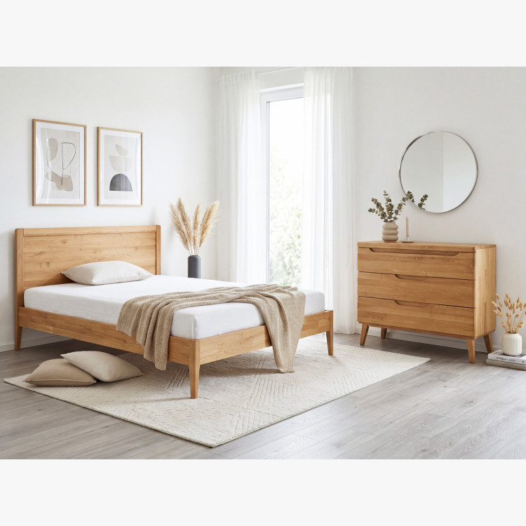 Dubová komoda s zásuvkami na nožičkách, Praha 43