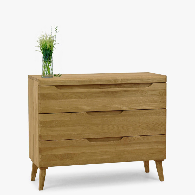 Dubová komoda s zásuvkami na nožičkách, Praha 43