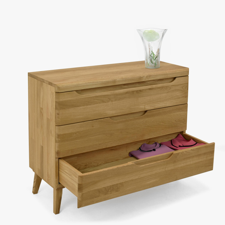 Dubová komoda s zásuvkami na nožičkách, Praha 43