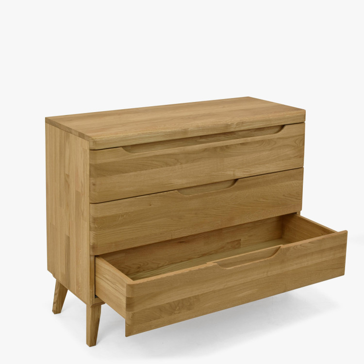 Dubová komoda s zásuvkami na nožičkách, Praha 43