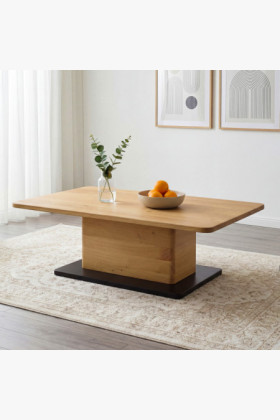 Dubový konferenčný stolík na jednej nohe