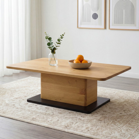 Dubový konferenčný stolík na jednej nohe