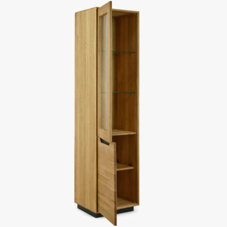 Drevená dubová 1-dverová vitrína, Budapest