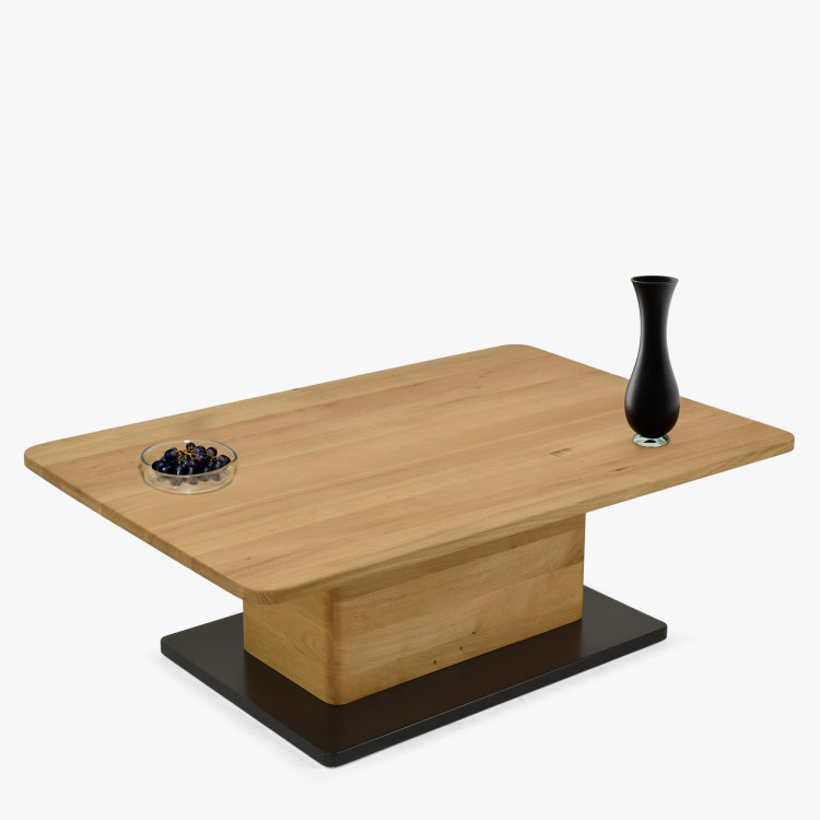 Dubový konferenčný stolík na jednej nohe