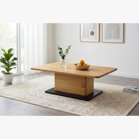 Dubový konferenčný stolík na jednej nohe