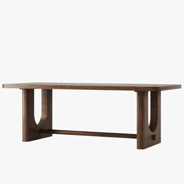 Designový jedálenský stôl 220 cm v farbe orech