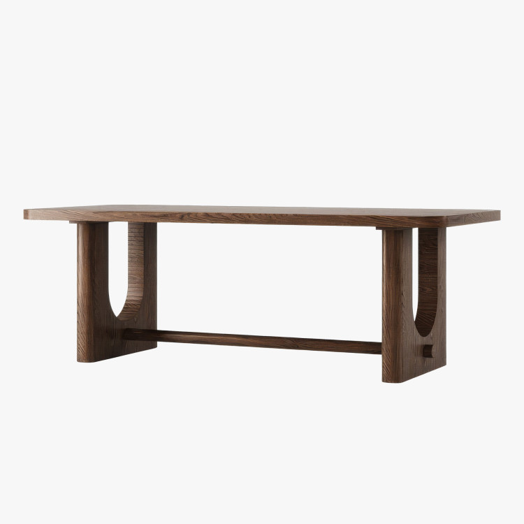 Designový jedálenský stôl 220 cm v farbe orech