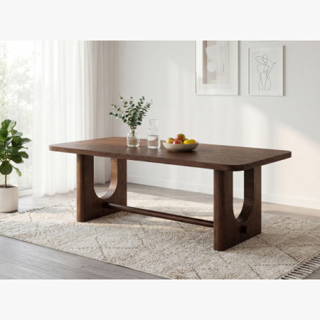 Designový jedálenský stôl 220 cm v farbe orech