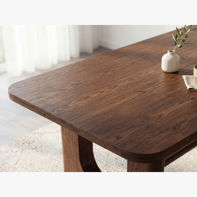 Designový jedálenský stôl 220 cm v farbe orech