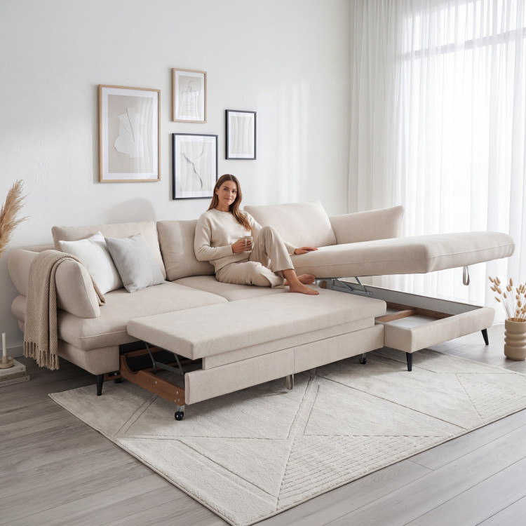 Rohová sedačka BALOU - Pravý roh