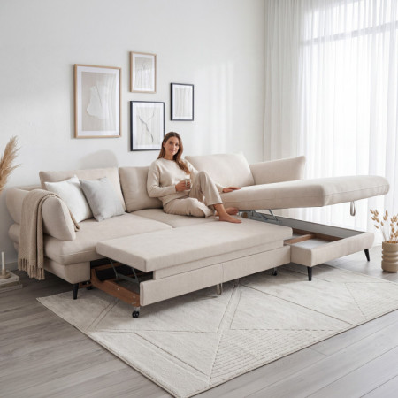 Rohová sedačka BALOU - Pravý roh