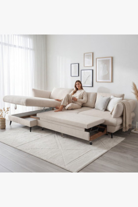 Rohová sedačka BALOU - ľavý roh 2