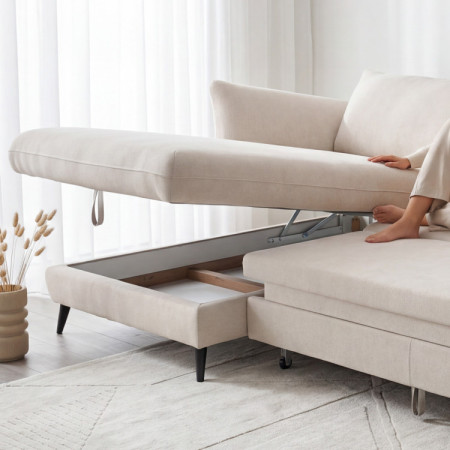 Rohová sedačka BALOU - ľavý roh