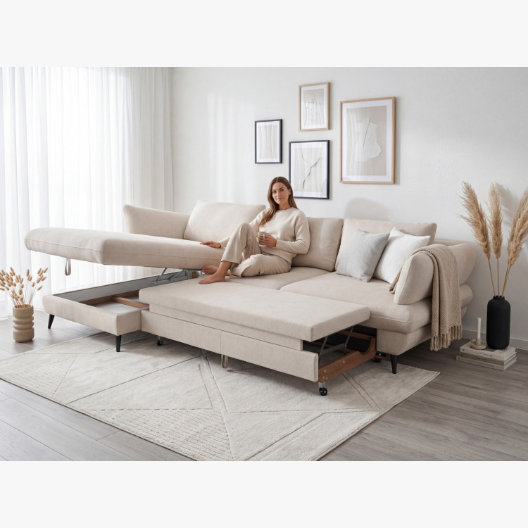 Rohová sedačka BALOU - ľavý roh