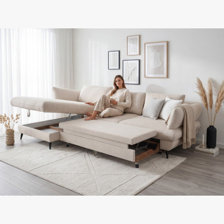 Rohová sedačka BALOU - ľavý roh