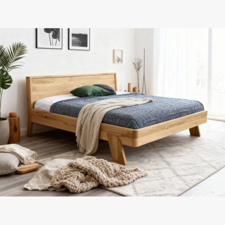 Manželská posteľ z dubového masívu, Siena 160 x 200 cm