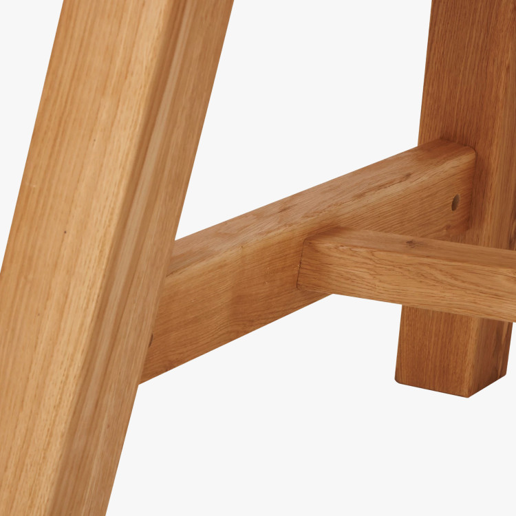 Jídelní stôl z dubového dreva 220 x 100 cm obdĺžnikový