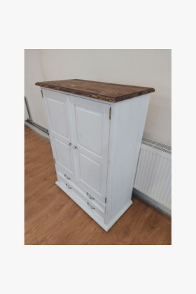 Komoda v provensálskom štýle – biela patina (výstavný kus, outlet) 2