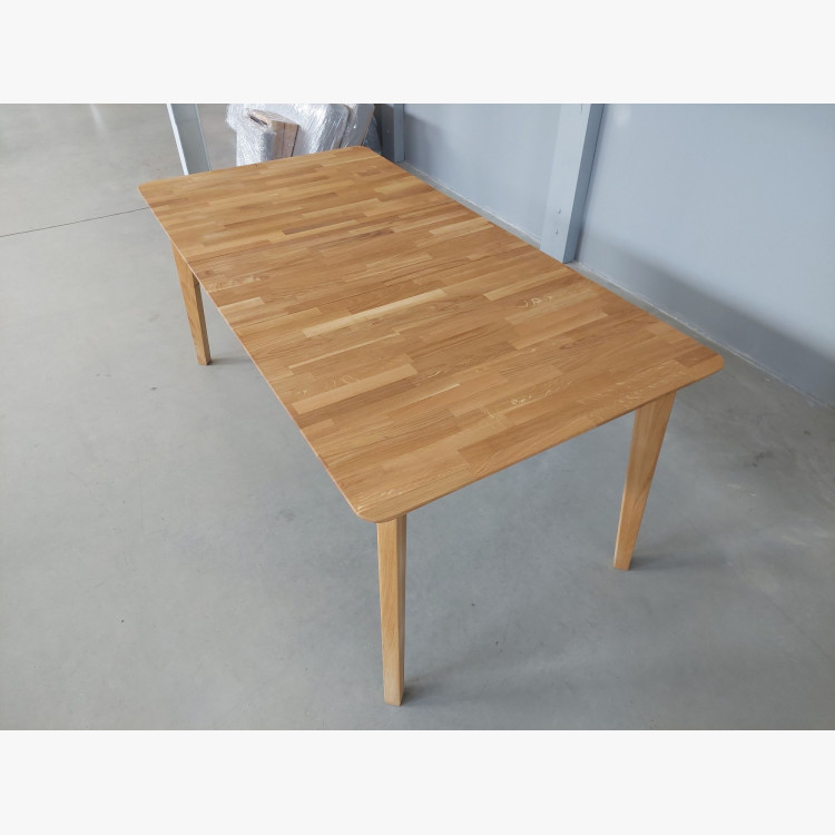 Rozkladací stôl dub masív, Liam XL 140-180 x 90 cm (outlet)