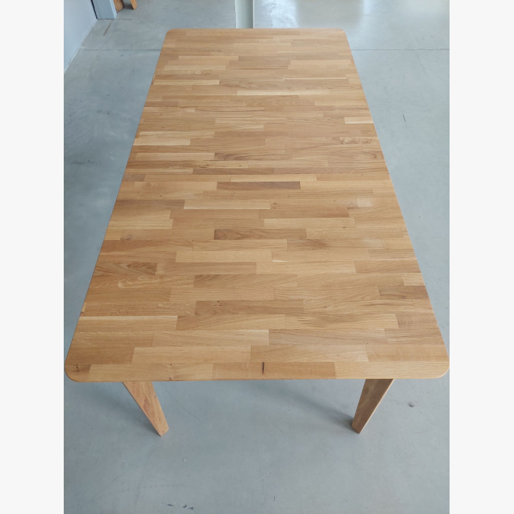 Rozkladací stôl dub masív, Liam XL 140-180 x 90 cm (outlet)