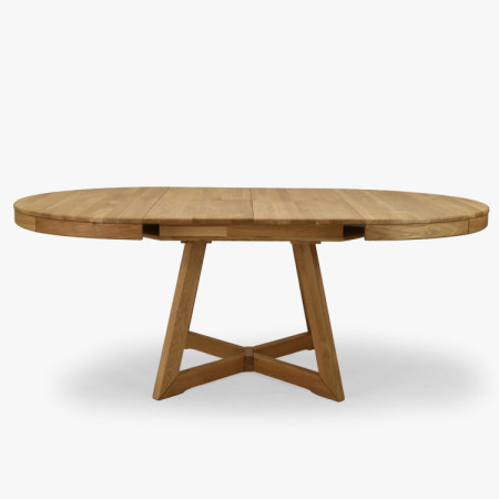 Dubový rozkladací jedálenský stôl Valencia 120–200 cm