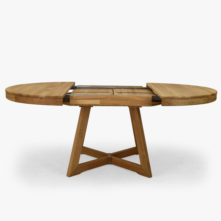 Dubový rozkladací jedálenský stôl Valencia 120–200 cm