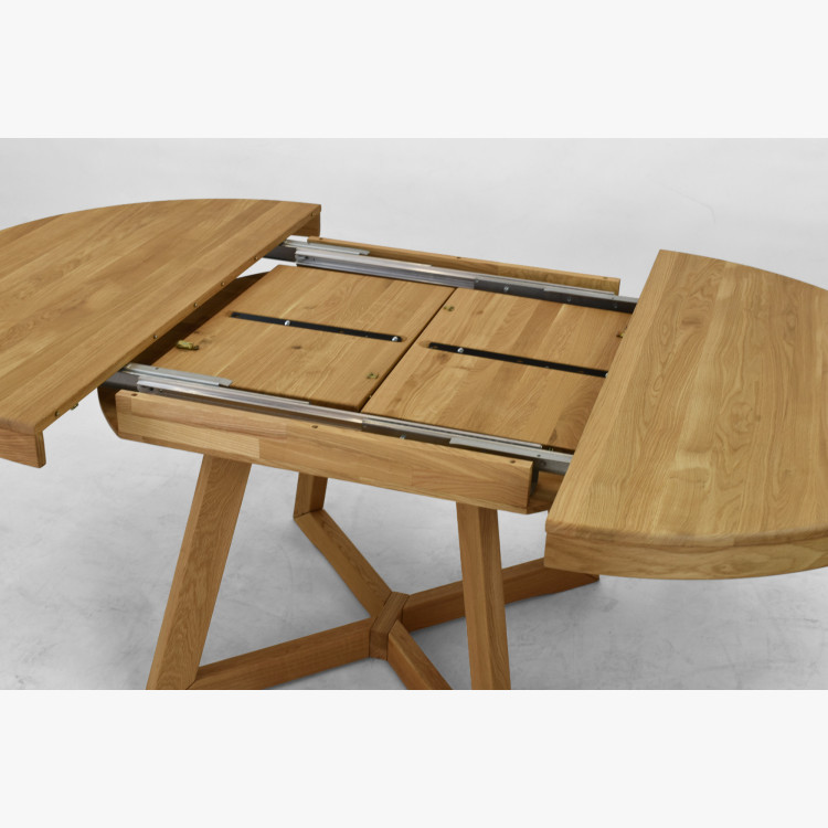 Dubový rozkladací jedálenský stôl Valencia 120–200 cm