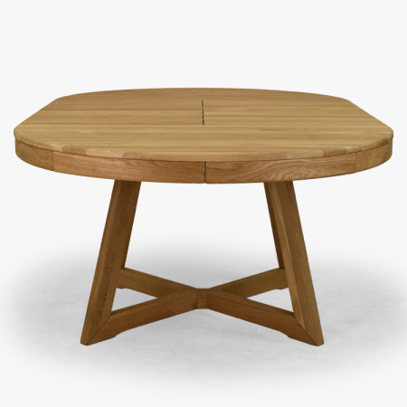 Dubový rozkladací jedálenský stôl Valencia 120–200 cm