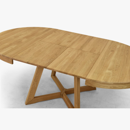 Dubový rozkladací jedálenský stôl Valencia 120–200 cm