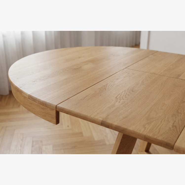 Dubový rozkladací jedálenský stôl Valencia 120–200 cm