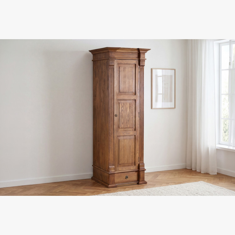 ŠATNÍKOVÁ SKRIŇ PRESTIGE (D-SAW-66A) HNEDÝ LAK