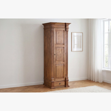 ŠATNÍKOVÁ SKRIŇ PRESTIGE (D-SAW-66A) HNEDÝ LAK